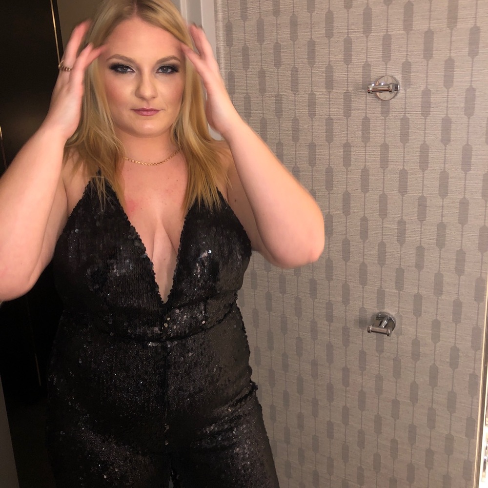 Sequin Backless Jumper